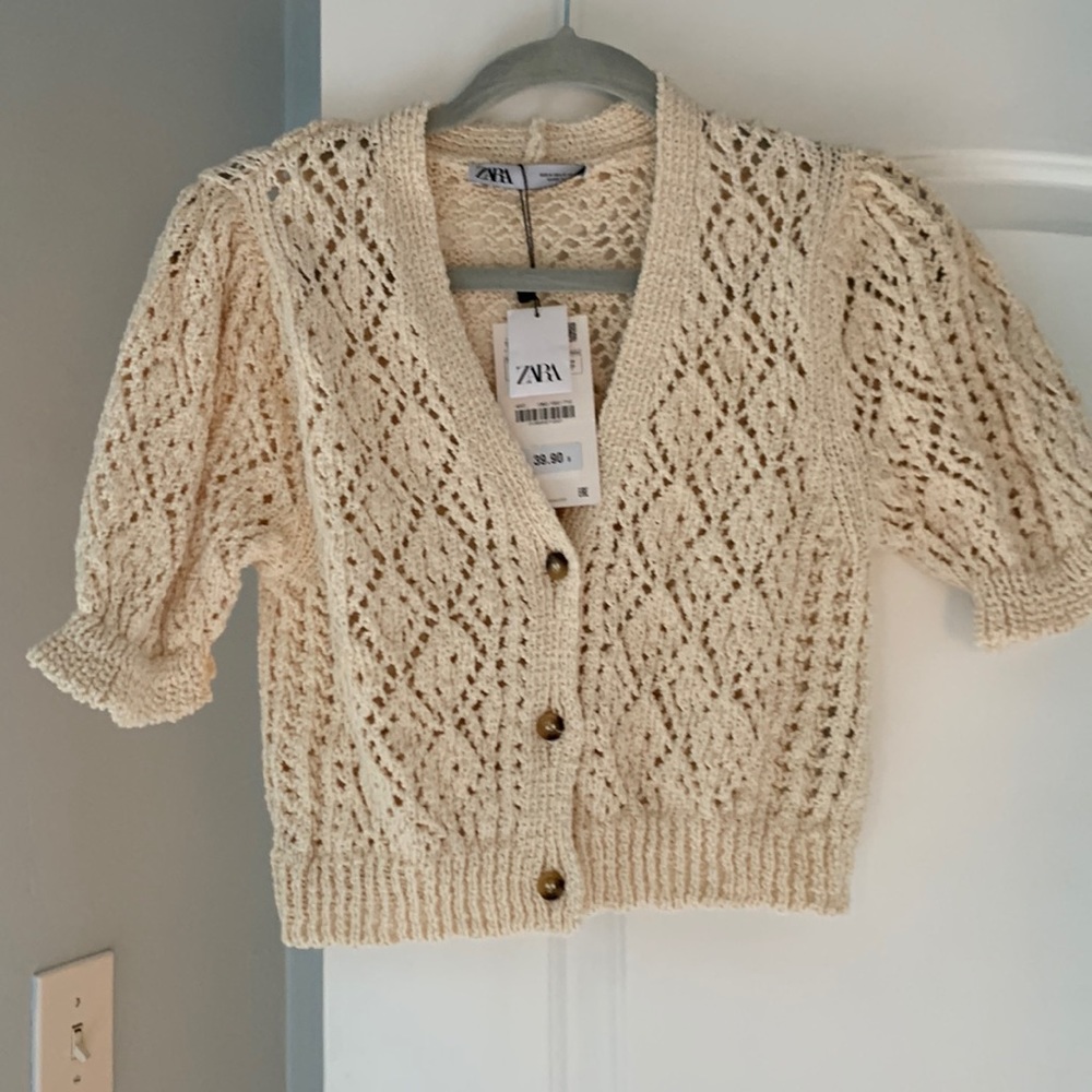 Zara cropped cardigan